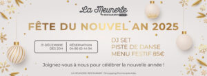 réveillon 31 décembre 2024 restaurant arles la meunerie